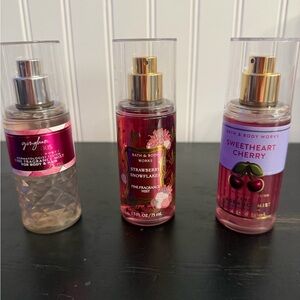 Bath & Body Works Fragrance Mist Set minis set of 3 NEW